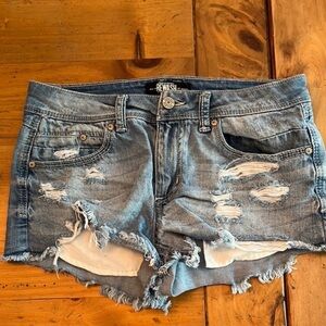 Rewash Blue Distressed Jean Shorts Vintage Style Women’s